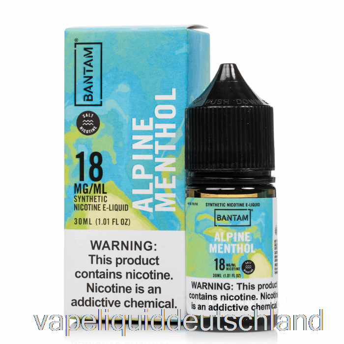 Alpine Mentholsalze – Bantam Vape – 30 Ml, 18 Mg Vape-Flüssigkeit